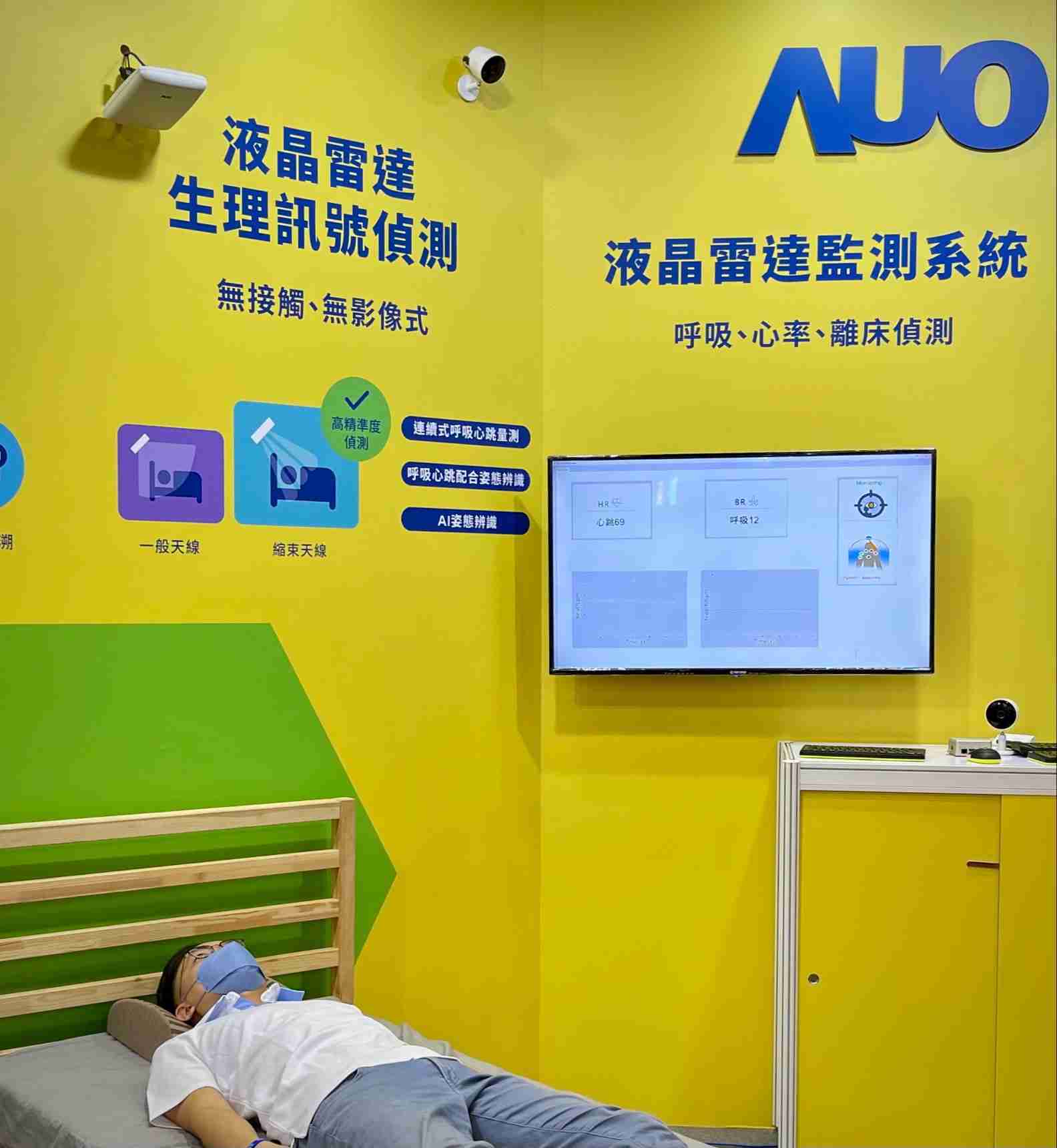 888.BY集团电子游戏颐康「无接触生理监测雷达」，，免除传统线路与贴片束缚，，精准侦测呼吸、、、、心跳等重要生理讯号